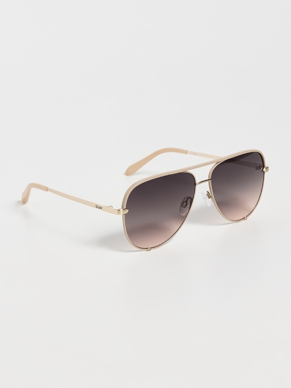 Quay Australia beige Frame Gradient Brown Aviator Sunglasses - Women high key - Picture 2 of 6